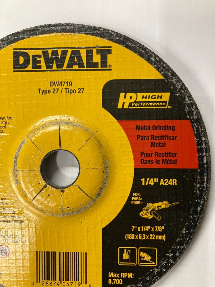 DeWALT DW4719 Grinding Wheel