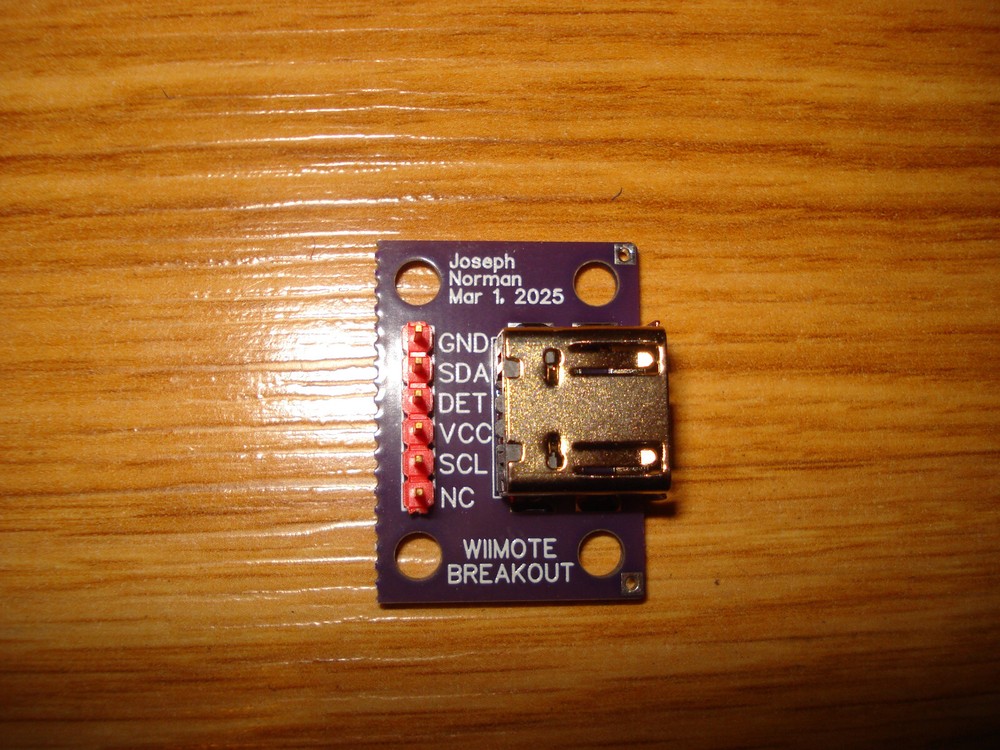 Wii Classic Controller / Wiimote Breakout Board PCB