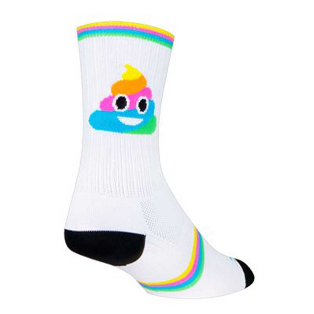 Sockguy Swirl SGX6 Socks, White - 10-13