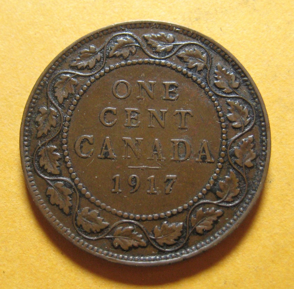 1917 Canada Large Cent - George V - (P4877)