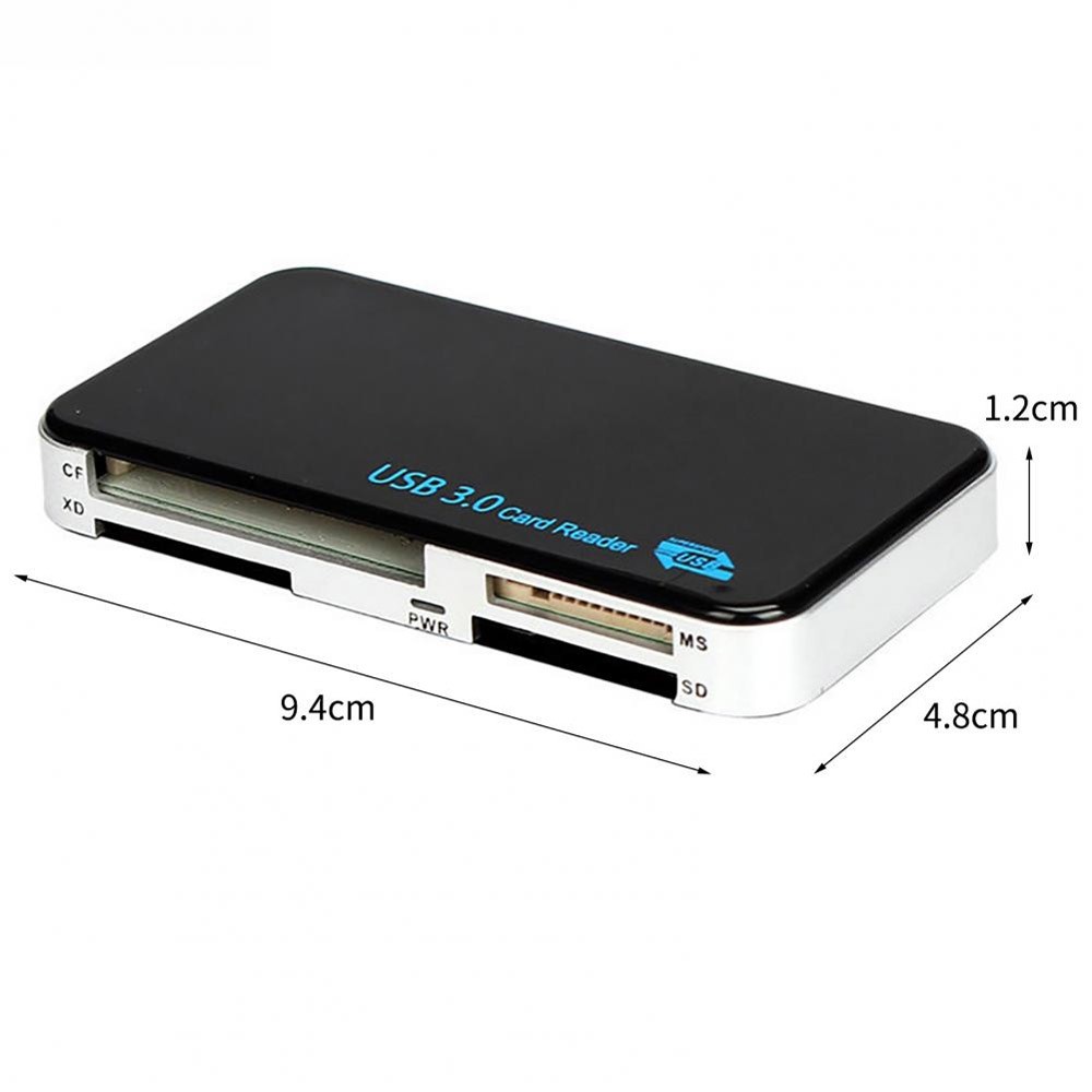 Memory Card Reader USB 3.0 Adapter 5GBPS Fit CF/TF/SD/Micro SD/XD/M2/MS Card New