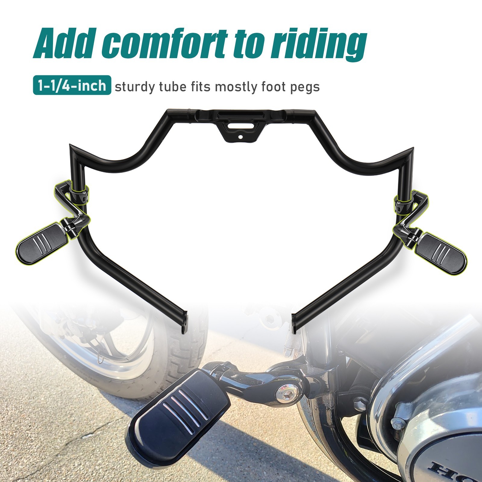 low Rider Heritage Meathook Highway Engine Guard Crash Bar for Softail 18-24