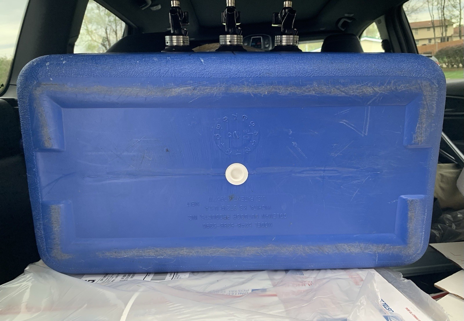 Jockey Box Coleman Cooler Pop w/ 3 Faucet Pepsi 7up Mountain Dew 5248-5286-5296