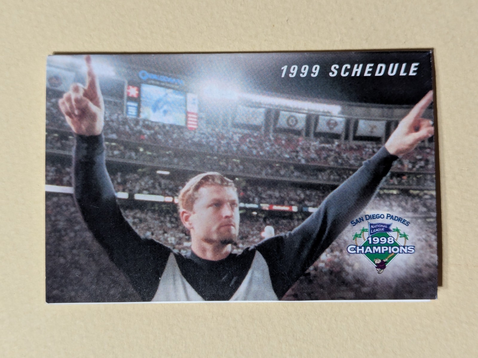 1999 San Diego Padres Baseball Pocket Schedule MLB ⚾️⚾️