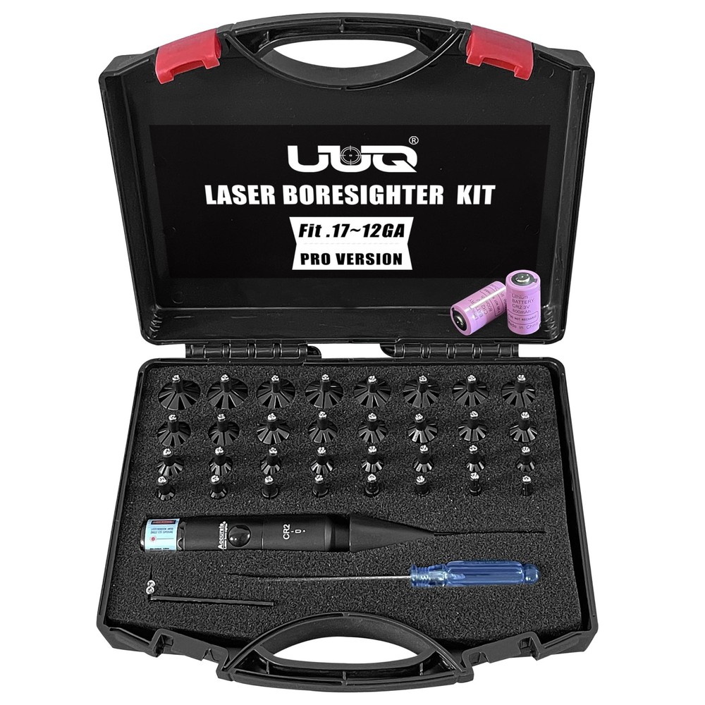 UUQ Professional Laser Bore Sight Kit with Button Switch,Red Red