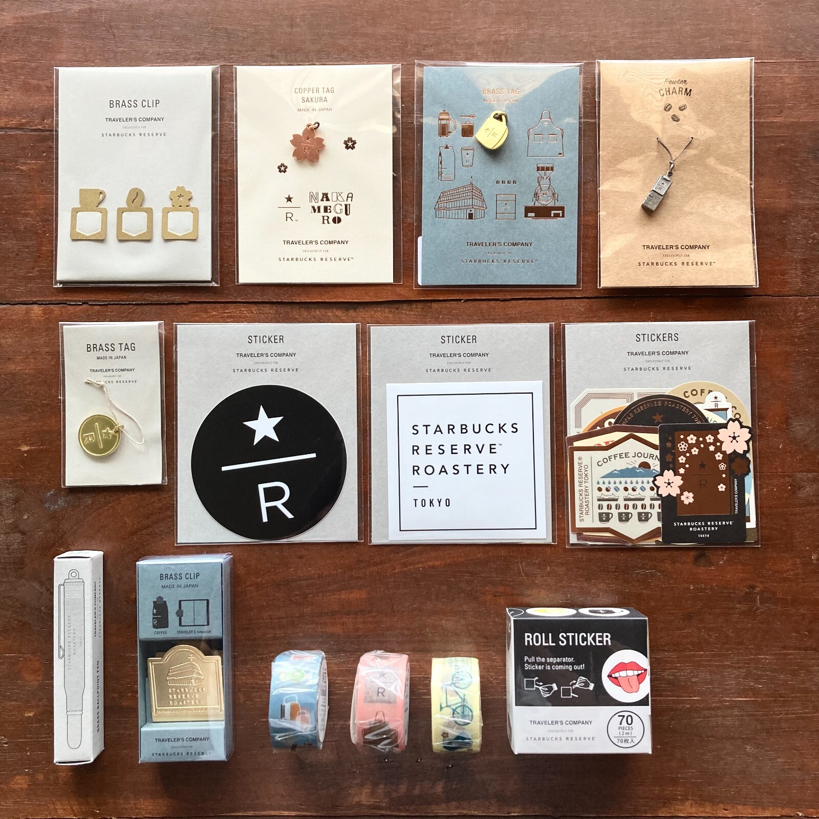 TRAVELER'S COMPANY Starbucks Reserve Roastery Tokyo Exclusive Products, Tag etc