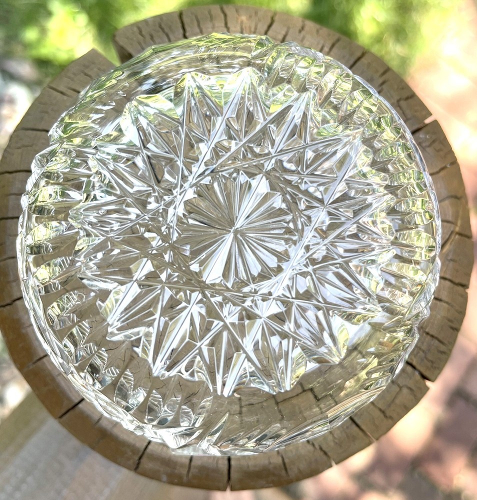 Connemara Celtic Crystal Demonstration Bowl. Handmade. 4” Diameter. Pristine.