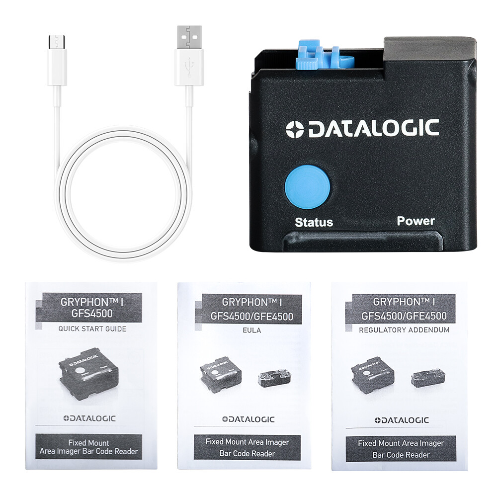 Datalogic GFS4520-BK-WHT Gryphon 1/2D Fixed Compact Module USB Barcode Scanner