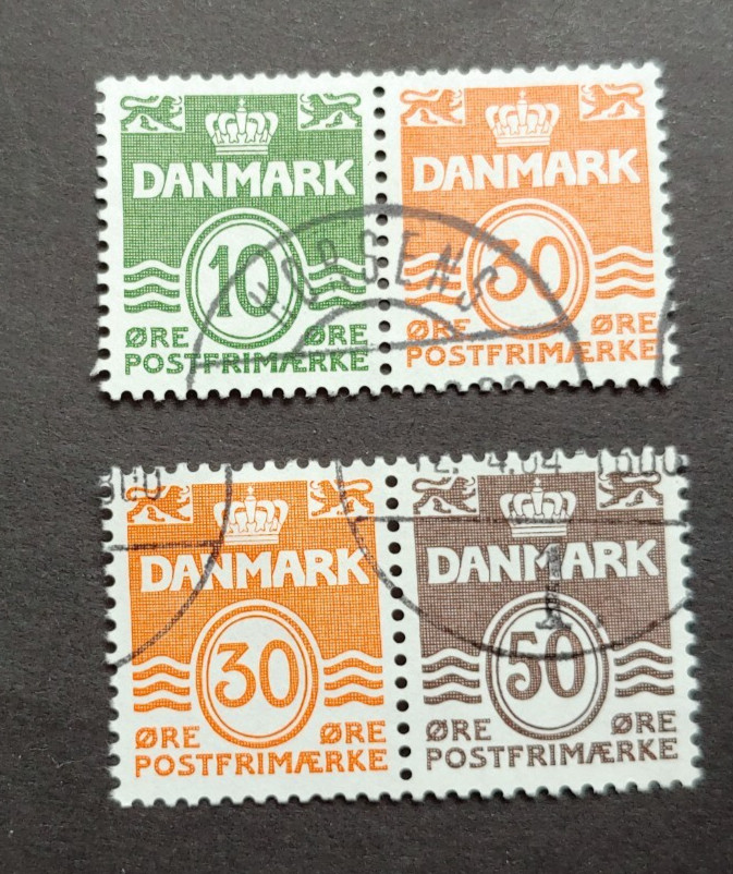 2 COMBINATIONS VF USED DK DENMARK DANMARK DÄNEMARK  K2