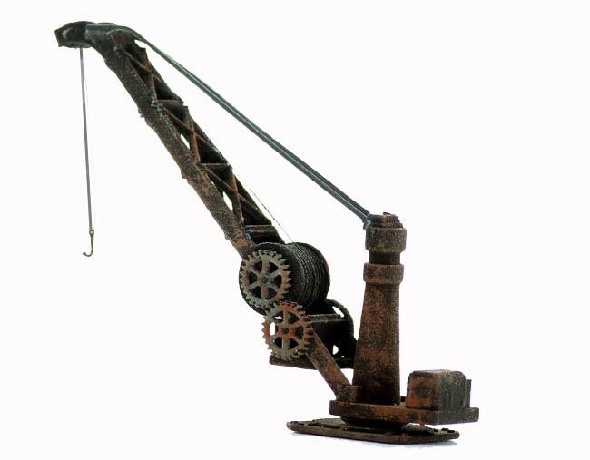 N Logging Crane small Log Loading crane loading dock flatcar N scale BUILT UP
