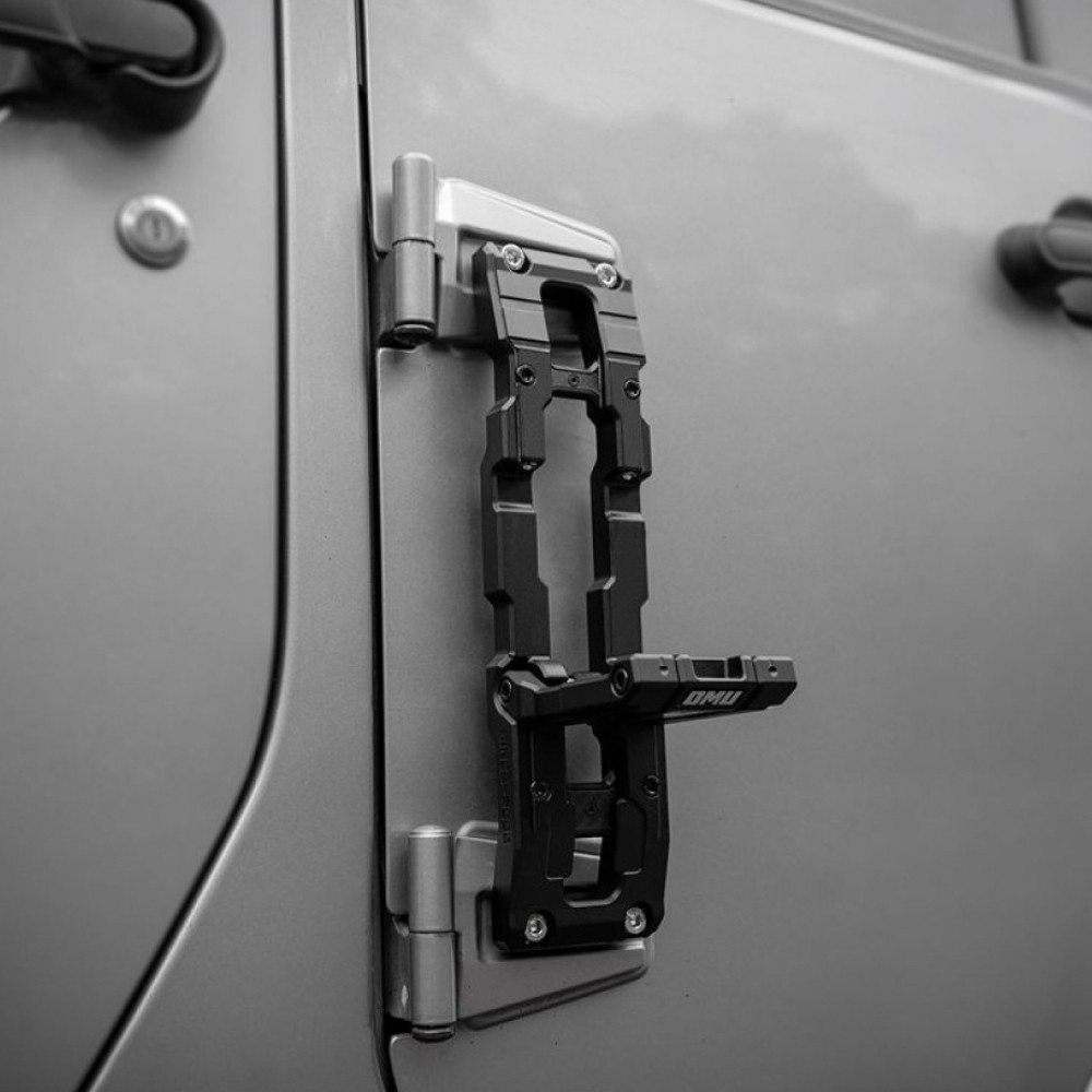 Foldable Carbon Fiber Door Hinge Step for 07-26 Jeep Wrangler JK JL Gladiator JT