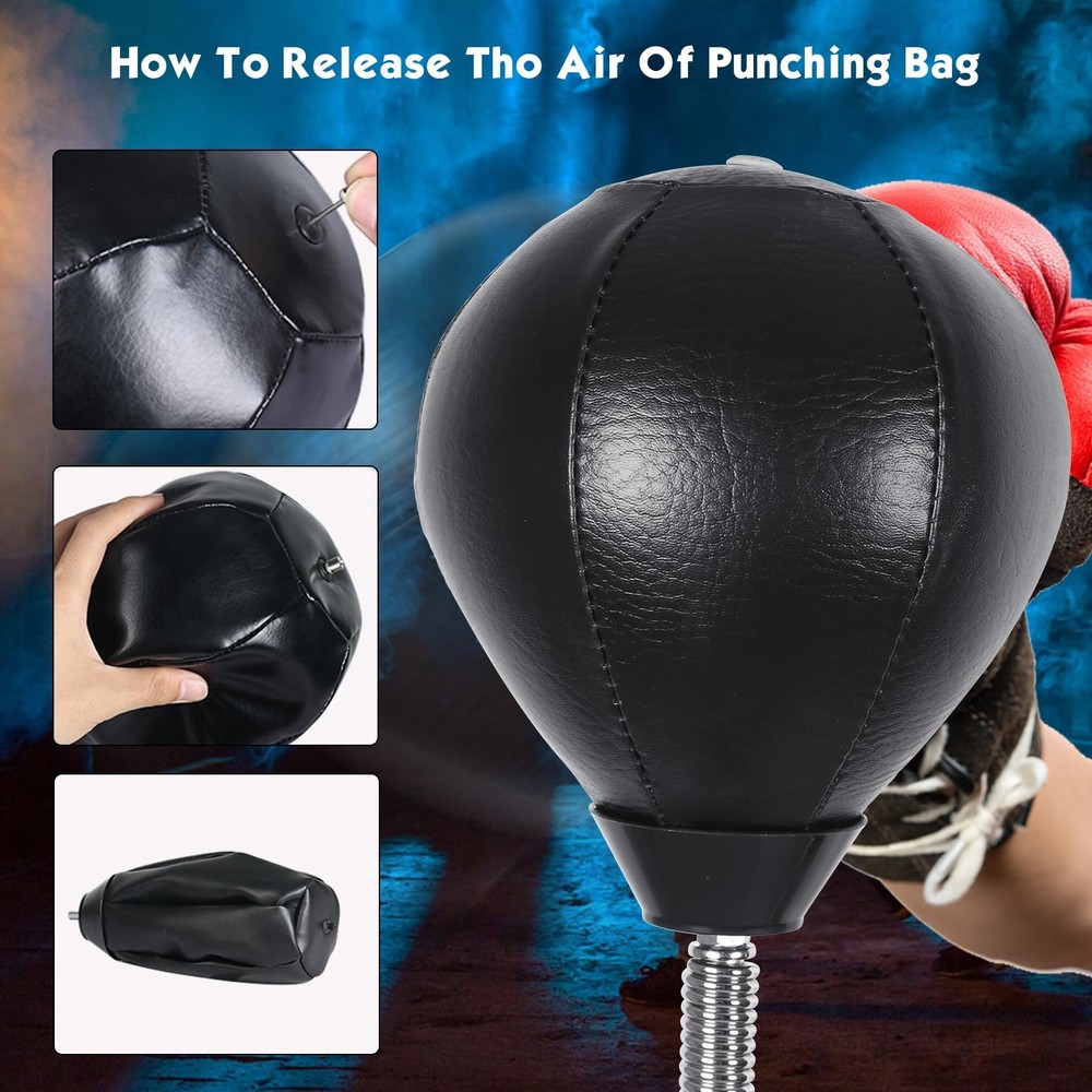 Boxing Speed Bag Reflex Featuring a Universal 8mm Screw and a Replaceable Spa...