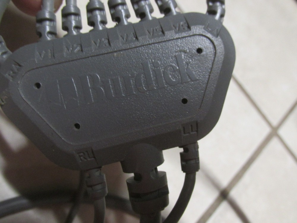 Burdick 10 Lead ECG Cable w/ Leads ref: 00700