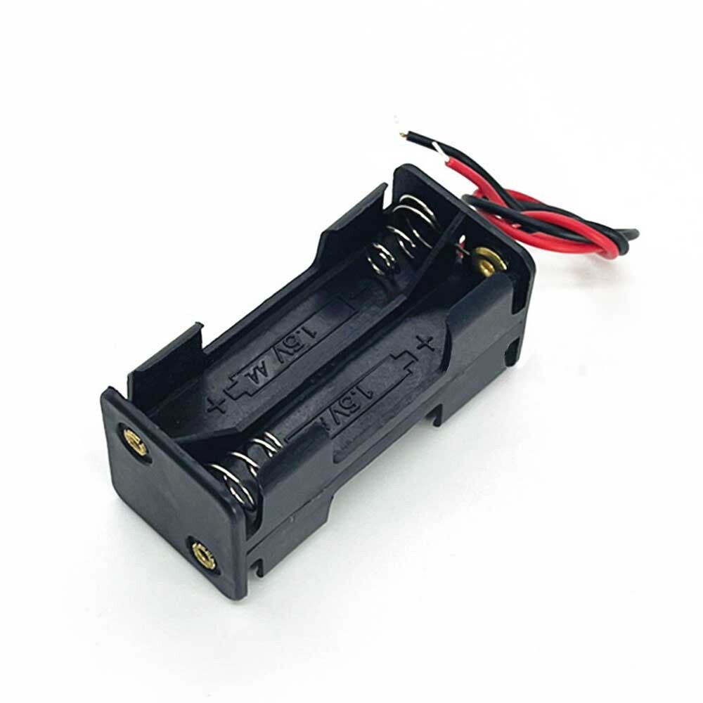 4x 4-AAA Battery Spring Clip Holder Case Plastic Box Tow Layers Stacked 6V DC