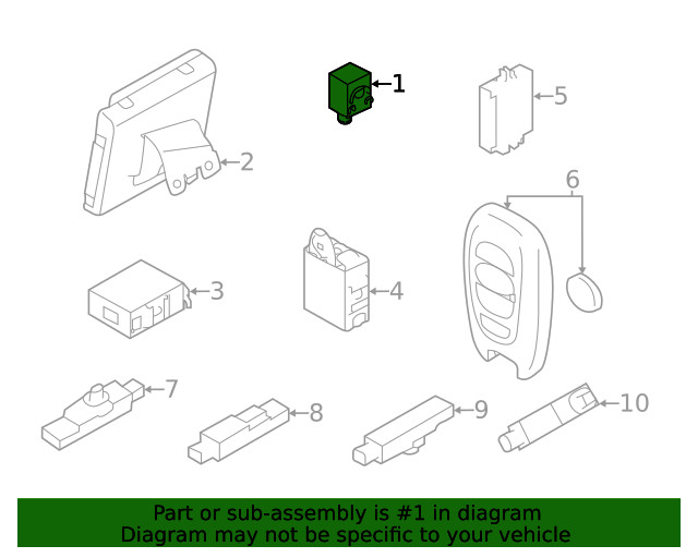 Genuine Subaru Warning Buzzer 88021AL00A