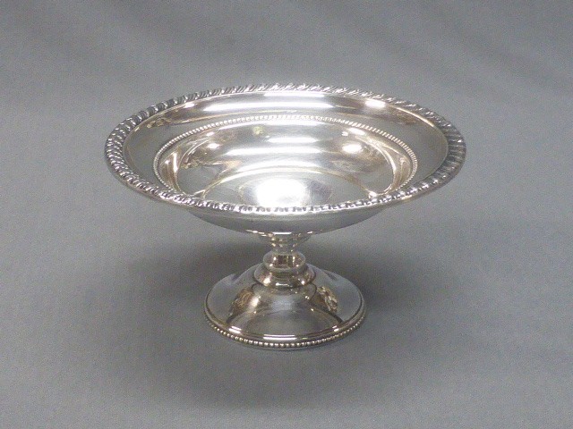 Webster Sterling Silver Weighted Compote Pedestal Candy Nut Dish 6”
