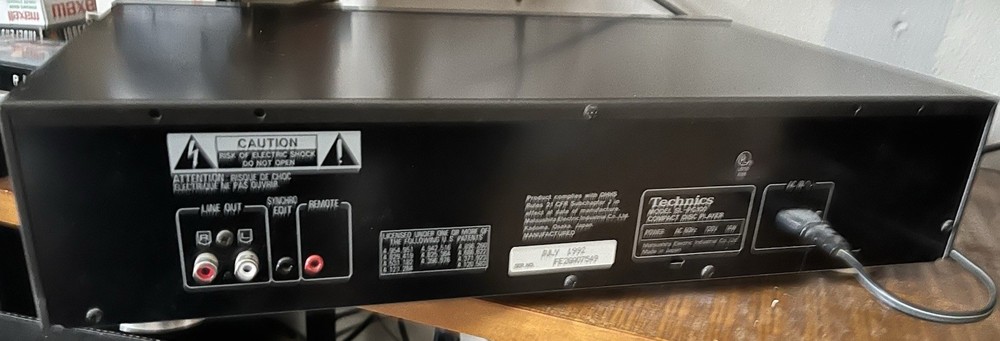 Vintage Technics SL-PG100 CD Player Working See Video