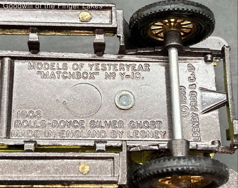 Y-10 Matchbox 1906 Rolls Royce Silver Ghost