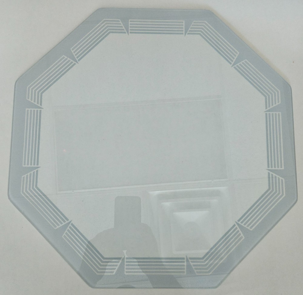 Silver Lined clock lens for NPI, Lackner neon clock #1