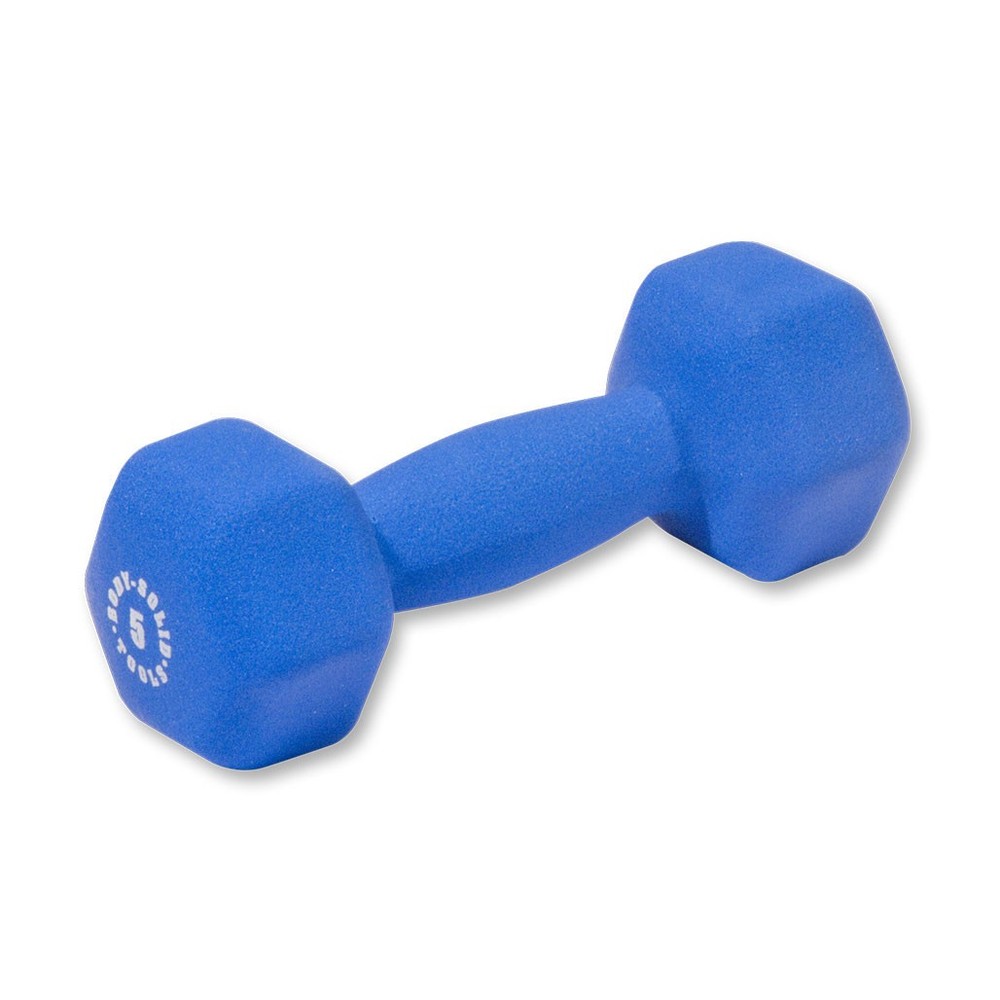 Body-Solid 50 Pair Neoprene Dumbbell Package with Rack