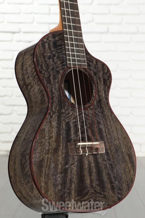 Kala Metropolitan Deluxe Mango Baritone Ukulele - Black Night