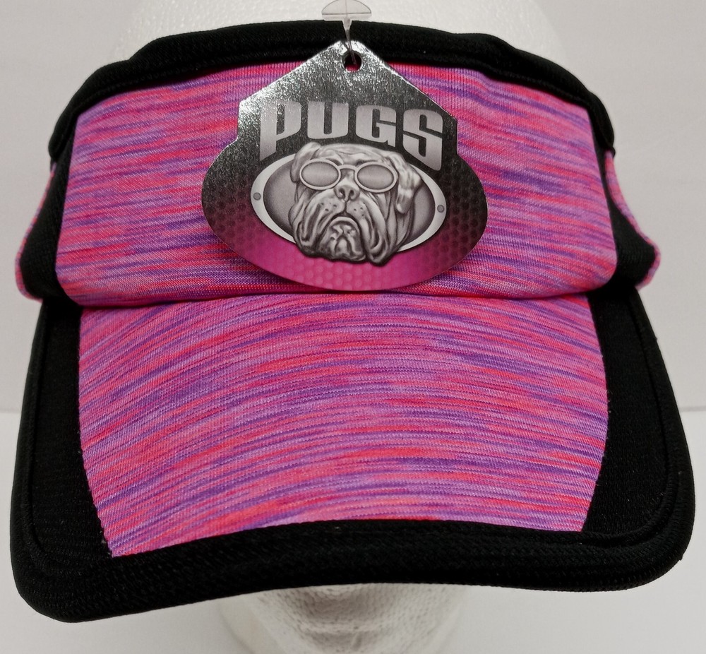 Pugs BCA Performance Visor Pink Multicolor Adjustable Fit..............3F