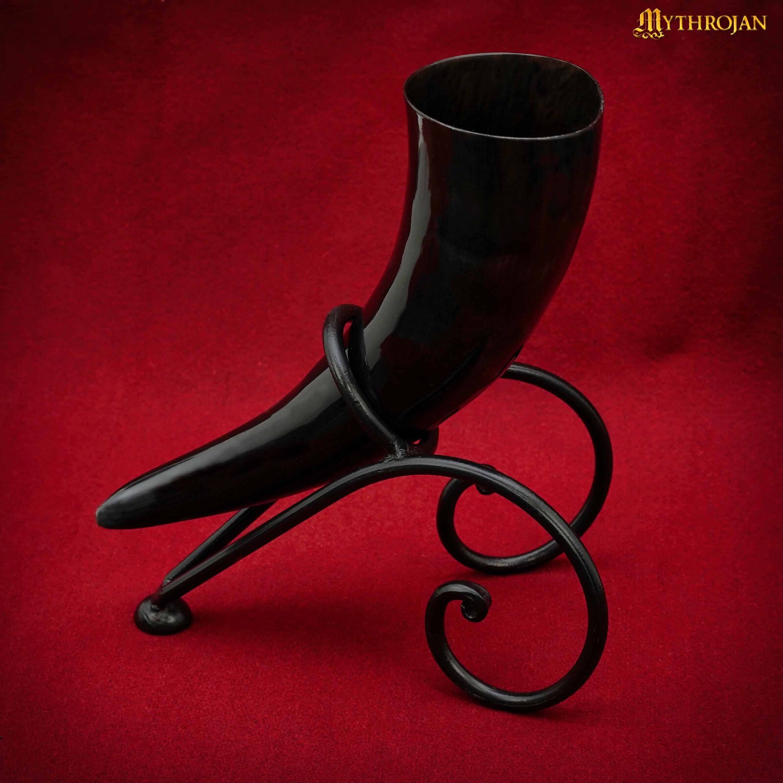 Medieval Horn Rack Hand Forged Iron Viking Knight Cosplay SCA Costume Accessory