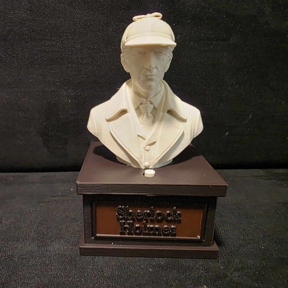 Sherlock Holmes 3D Printed Talking Bust