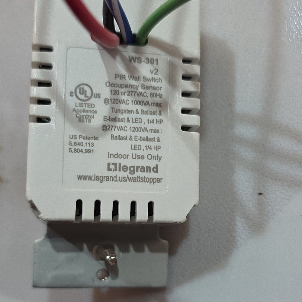 Legrand Wattstopper WS-301 V2 Occupancy Sensor
