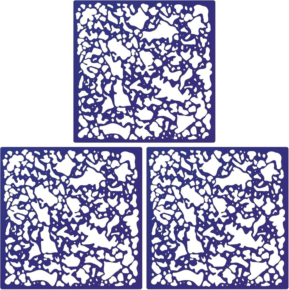 Versatile 8x8 Knockdown Texture Spray Stencils – Easy Wall Refinishing