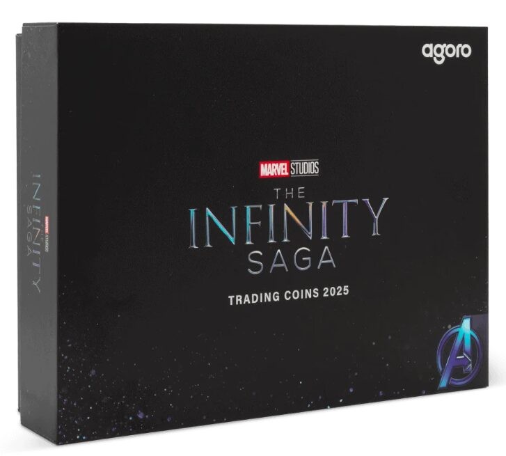 Agoro Mint Trading Coins Marvel Studios Infinity Niue 2025 Empty Box & Booklet
