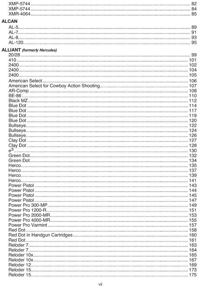 Propellant Profiles Seventh Edition