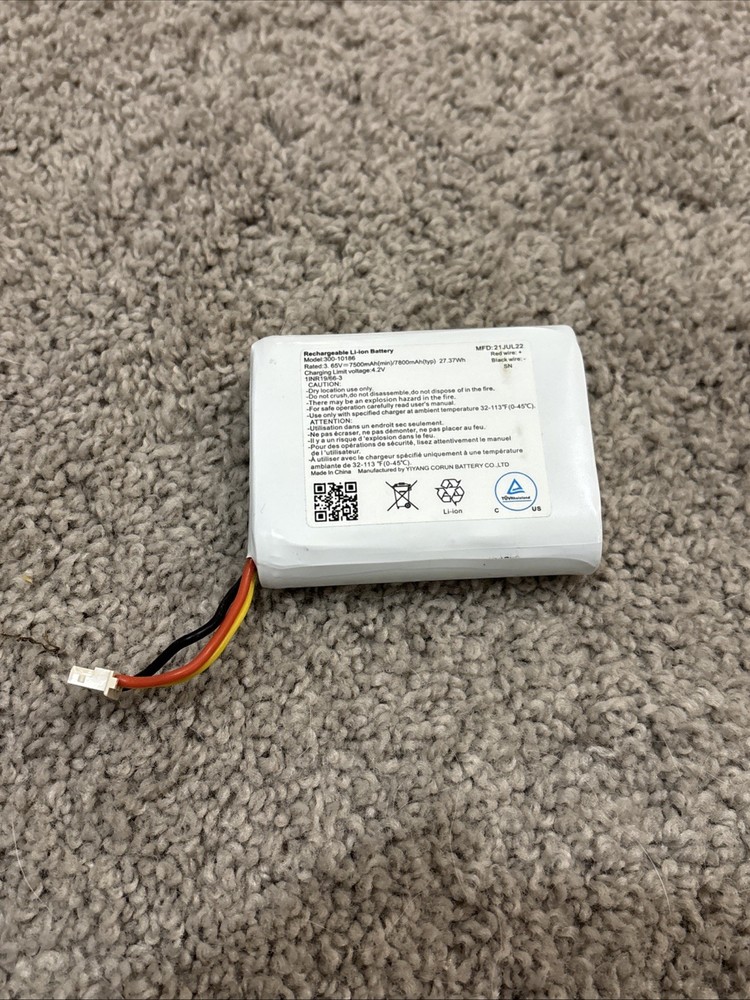 Replacement 300-10186 Battery for ADT Command Smart Security Panel  3.6V 27Wh