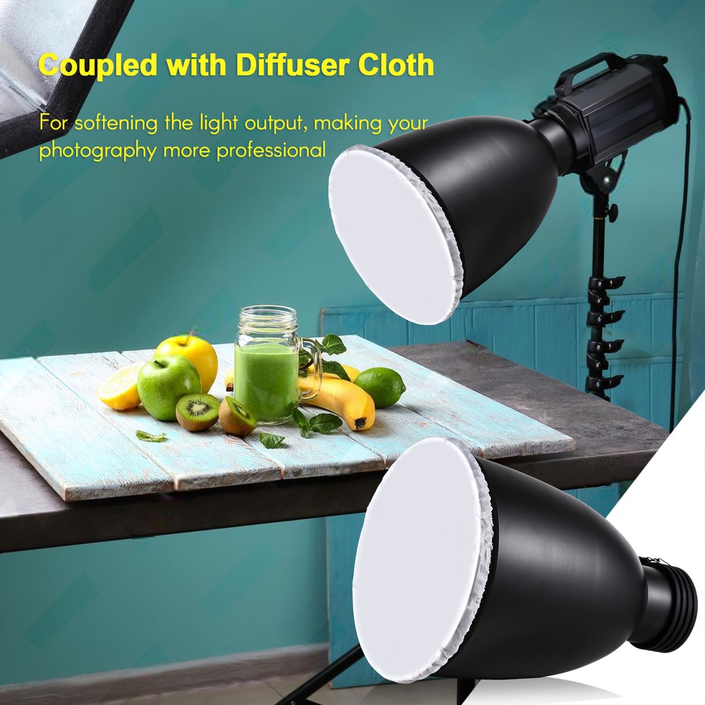 Lamp Shade Dish Reflector Diffuser for Profoto Mount Studio Flash Light W1T0