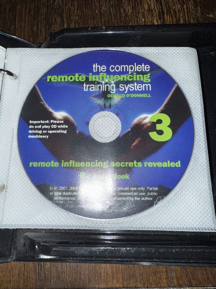 GERALD O'DONNELL "ARVARI Remote Influencing" *Missing 2 Discs* Please READ