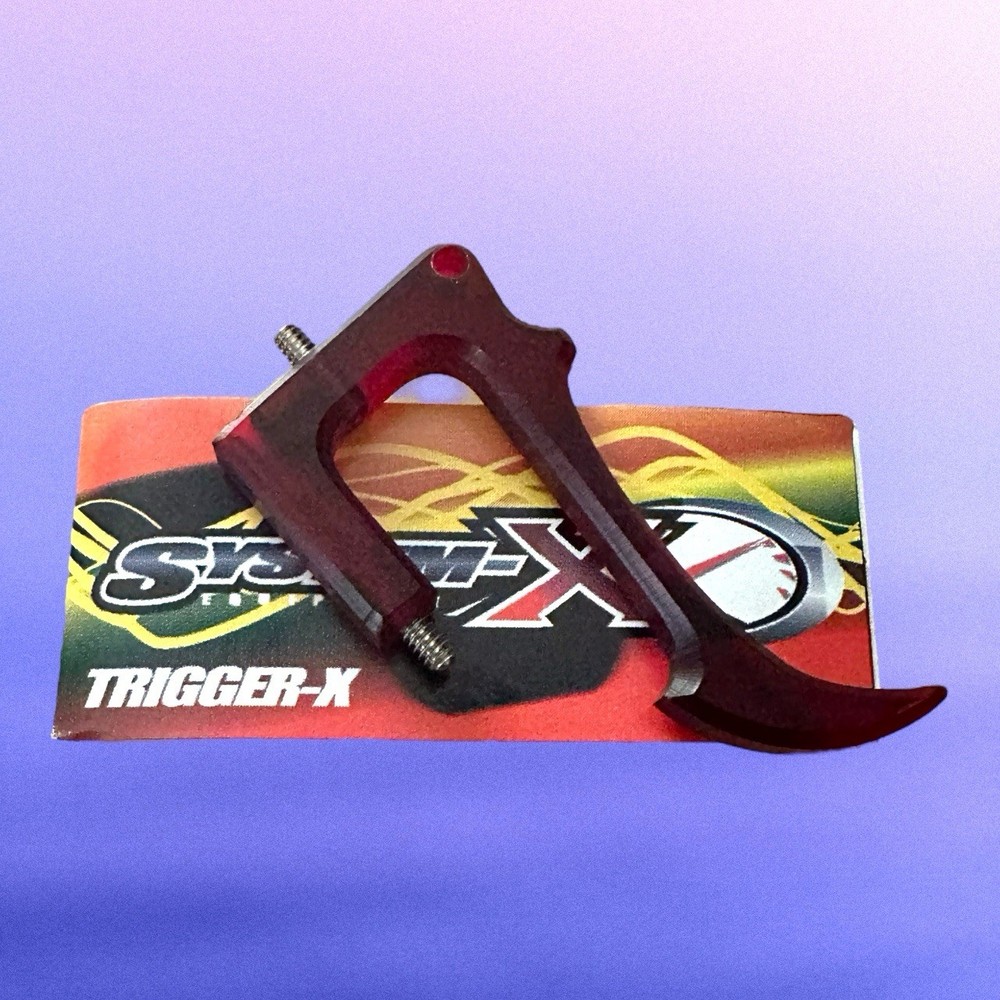 System X Angel LCD Trigger-X Translucent Red Acrylic Trigger Paintball Gun
