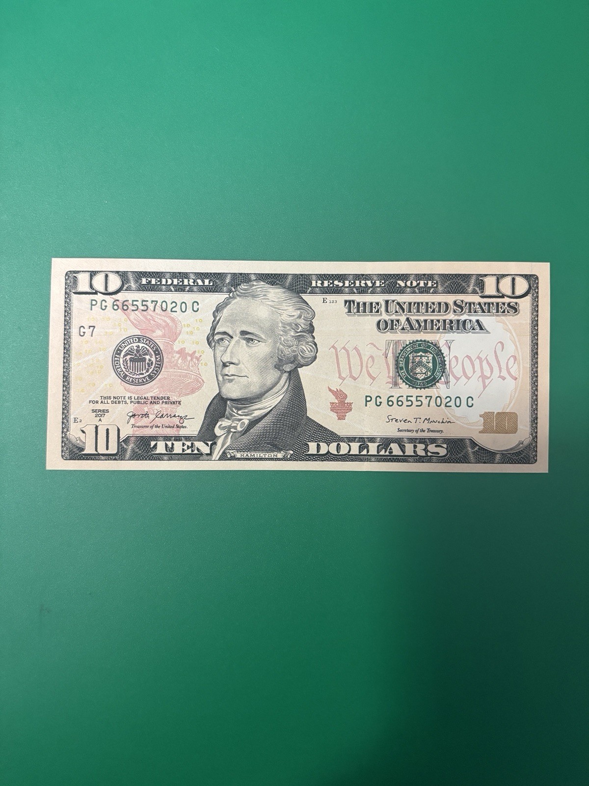$10 bill - Uncirculated Ten Dollar Bill ($10)  - 2017A - US Paper Money