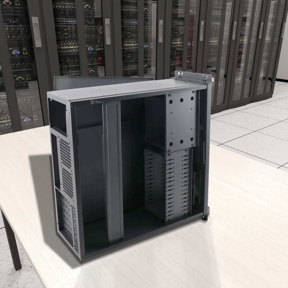 4U Server Cabinet Case Server Chassis Rackmount Server Case 7 x 3.5 HDD Drive US