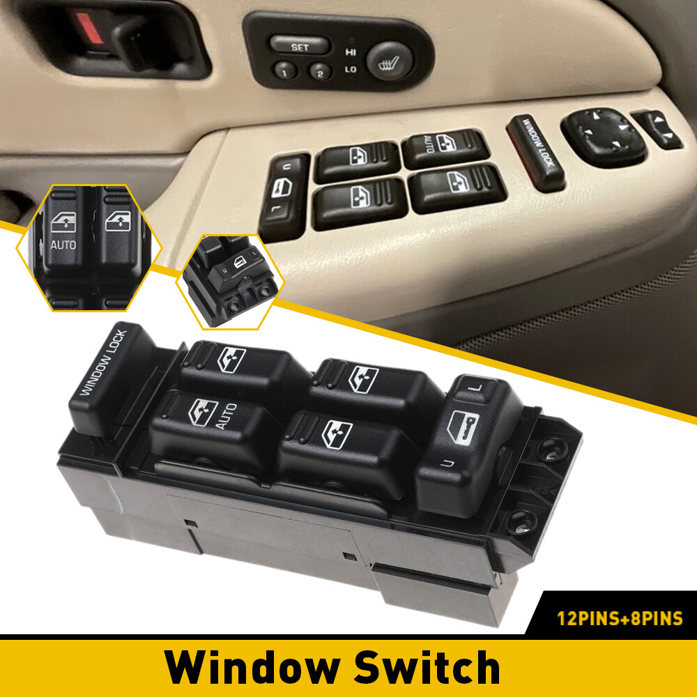 For 2000-2002 Chevy GMC Left Driver Side Master Power Window Door Switch Control