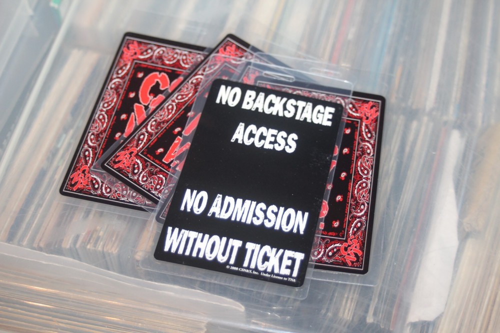 Wholesale - Crosby Stills Nash & Young - 5x laminated Backstage Pass