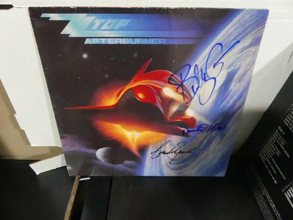 ZZ Top Afterburner (Cover Only) Signed w/COA