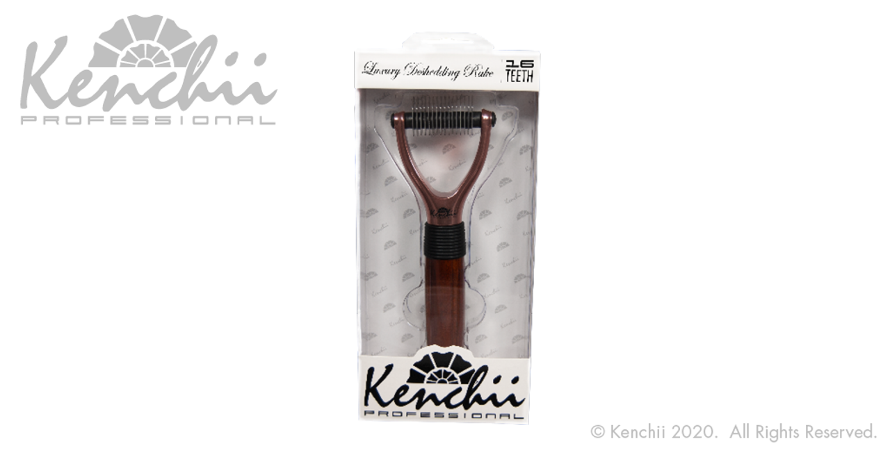 Kenchii Grooming Rose Gold Line Shears - FREE RAKE INCLUDED -Choose Shear or Set