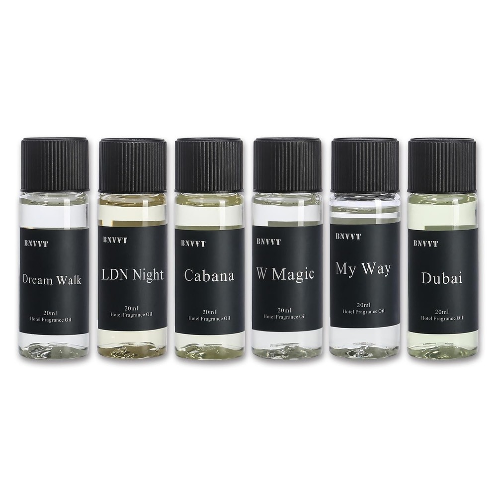 Luxury Aromatherapy Essential Oils Set - 6 Premium Scents for Diffuser & Home Sc