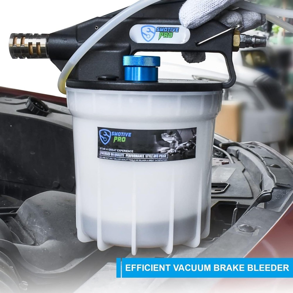 Hands-Free 2L Pneumatic Brake Bleeder - Auto Fluid Extractor Tool