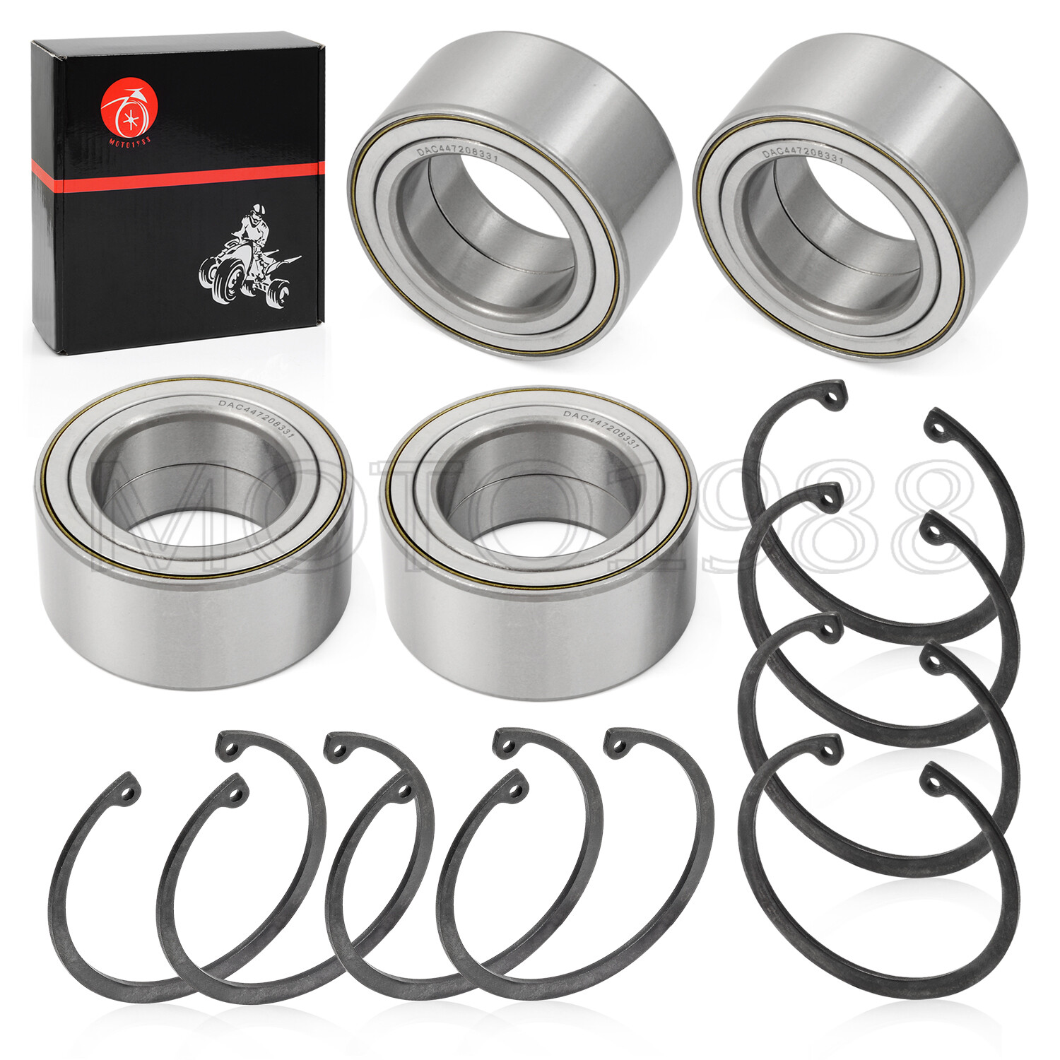 Front & Rear Wheel Bearings Set for Polaris RZR XP 1000 S-XP 4 2014-2022 3514924