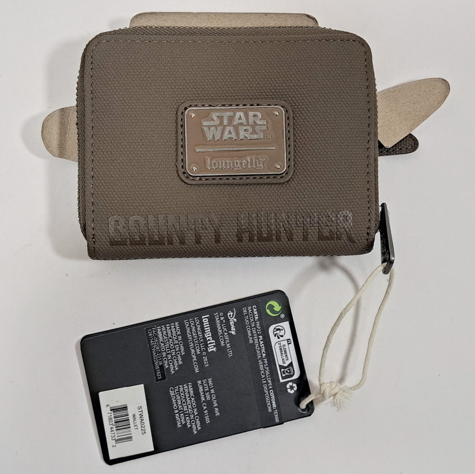 Loungefly Star Wars Cad Bane Bounty Hunter Cosplay Faux Leather Wallet Hard Tag