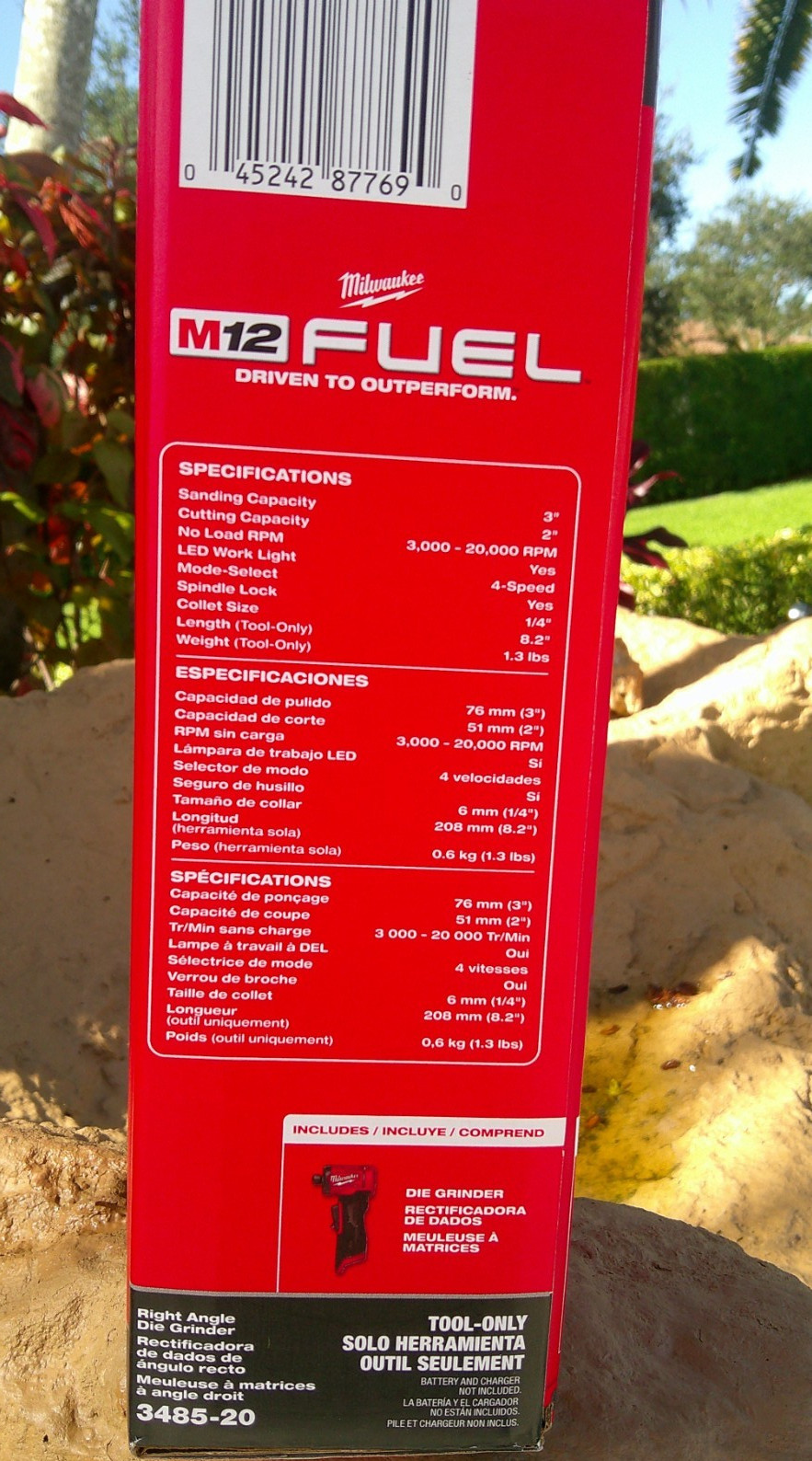 Milwaukee 3485-20 1/4" Angle Die Grinder M12 FUEL 12 Volt