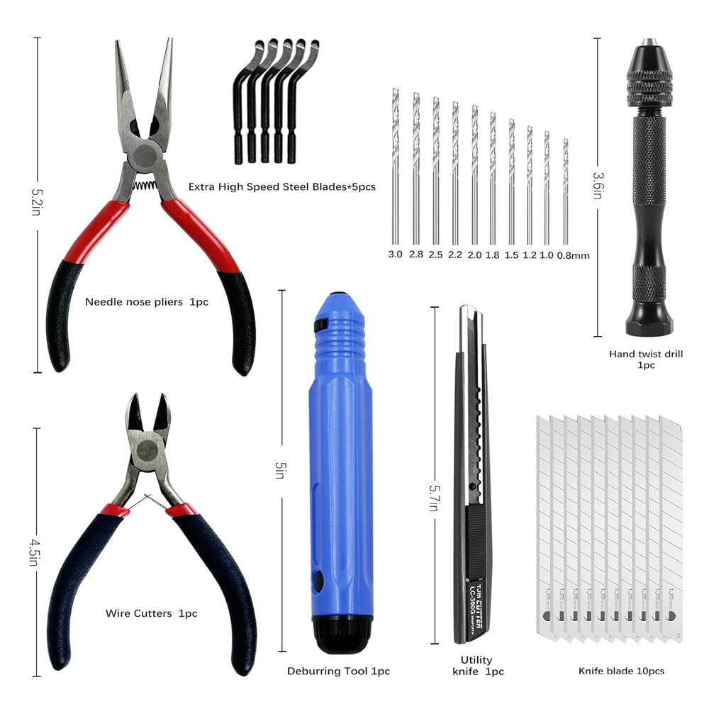 81-Piece 3D Printer Tools Kit with Caliper, Wrenches, Scraper, & More