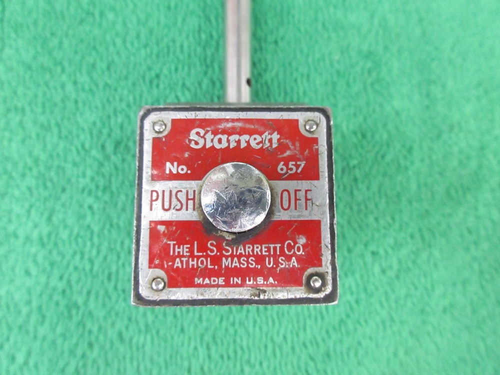 Starrett 657 Base & Post Indicator Holder Machinist Tool Untested