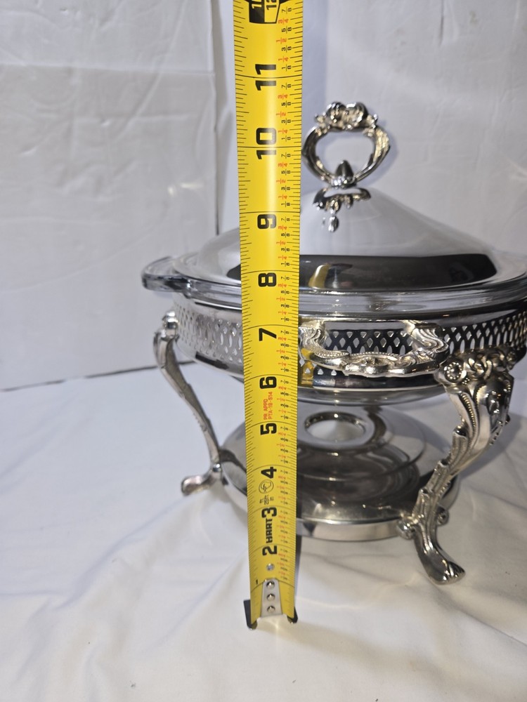 Vintage Silver -Plated Chafing Dish